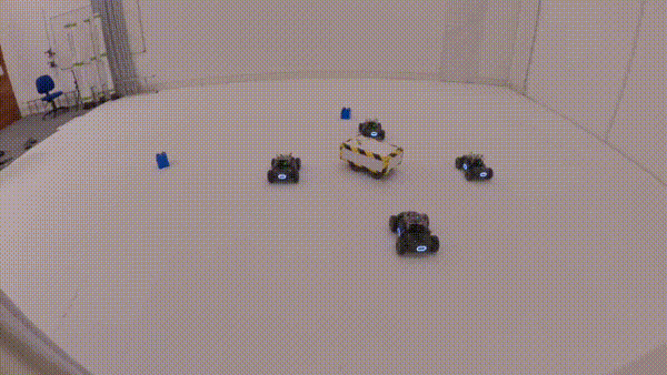 4 followers chasing a free target